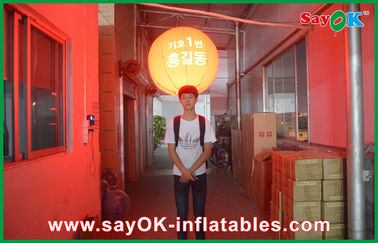 Led Inflatable Đồ trang trí Giáng sinh Ba lô Ballon Công ty ngoài trời Sự kiện Ba lô Inflable Ball