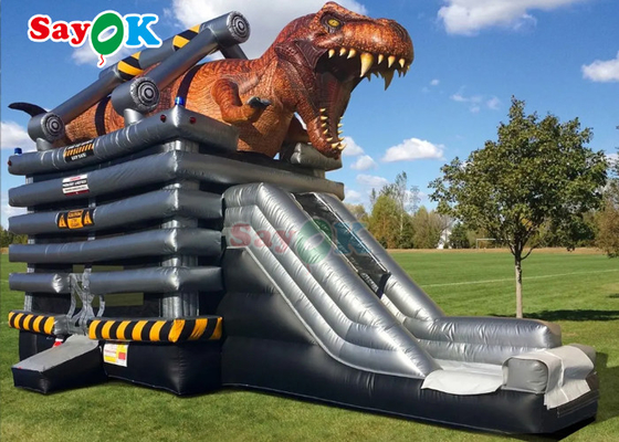 Outdoor Inflatable Slide kích thước tùy chỉnh thương mại Inflatable Bounce Slide cho trẻ em Dinosaur Inflatable Slide