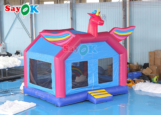 Moon Bouncers bơm hơi cho bữa tiệc Unicorn Jumping Bounce Castle House With Slide