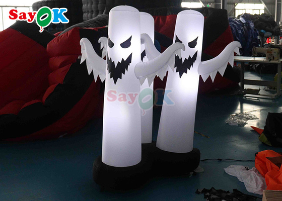 4.9Ft trang trí Halloween bơm lên 3 bóng ma mô hình trang trí Halloween với đèn LED