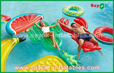 Hình dạng khác nhau trái cây lát hồ bơi phao liệu inflatable đồ chơi ngoài trời cho bơi