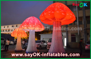 190T Nylon Red 2 - 5 M Nấm Inflatable Led Light Đối với quảng cáo / trang trí
