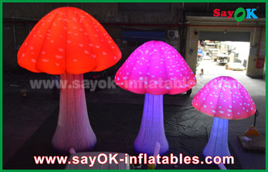 190T Nylon Red 2 - 5 M Nấm Inflatable Led Light Đối với quảng cáo / trang trí