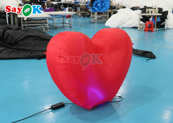 Giant Inflatable Heart Light Red Wedding Proposal Scenefor Incredible Events (Một trái tim khổng lồ có thể bơm lên)