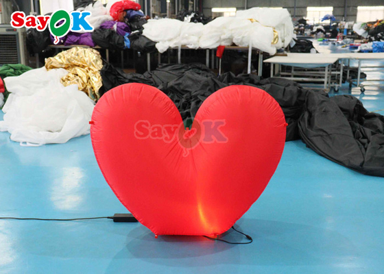 Giant Inflatable Heart Light Red Wedding Proposal Scenefor Incredible Events (Một trái tim khổng lồ có thể bơm lên)
