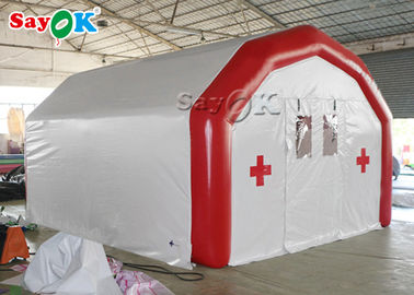 Lều cực bơm hơi Bệnh viện di động kín khí lớn Lều y tế bơm hơi để đặt giường y tế