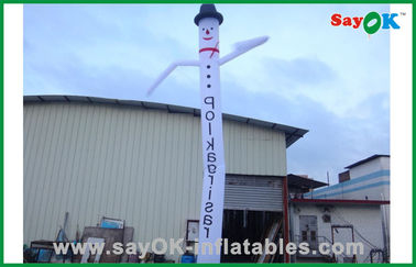 Dancing Inflatable Man Quảng cáo tùy chỉnh Snowman Inflatable Air Dancer / Waving Man For Festival