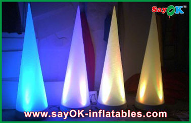 Led Cone Inflatable chiếu sáng trang trí màu thay đổi với bộ điều khiển
