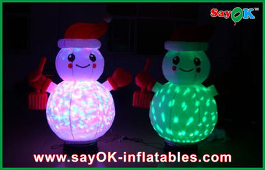 Giáng sinh Inflatable chiếu sáng trang trí Inflatable Snowman với bộ điều khiển